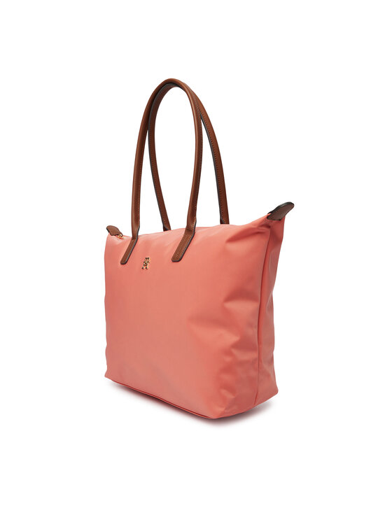 Tommy Hilfiger Ročna torba Tommy Hilfiger Popette Tote AW0AW17711 Koral