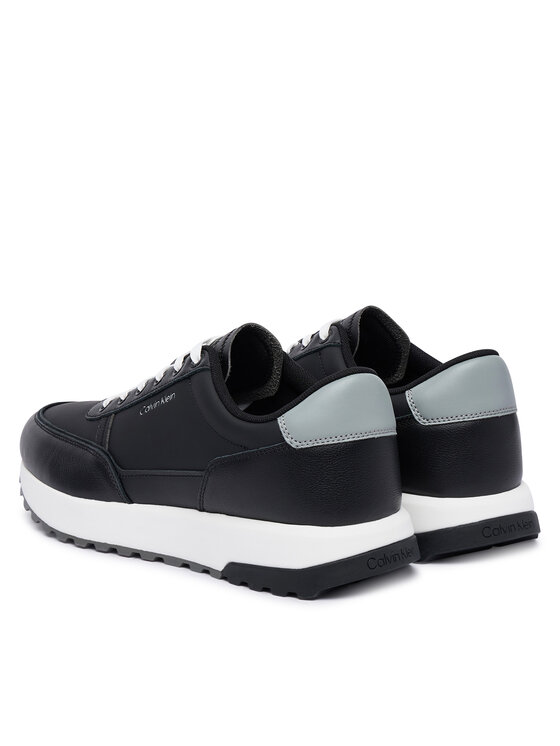 Calvin Klein Laisvalaikio batai Calvin Klein City Runner Laceup Lth Mix HM0HM02214 Juoda
