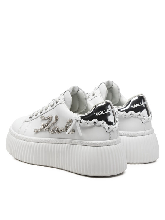 KARL LAGERFELD Sneakersy KARL LAGERFELD KL42372G Biela