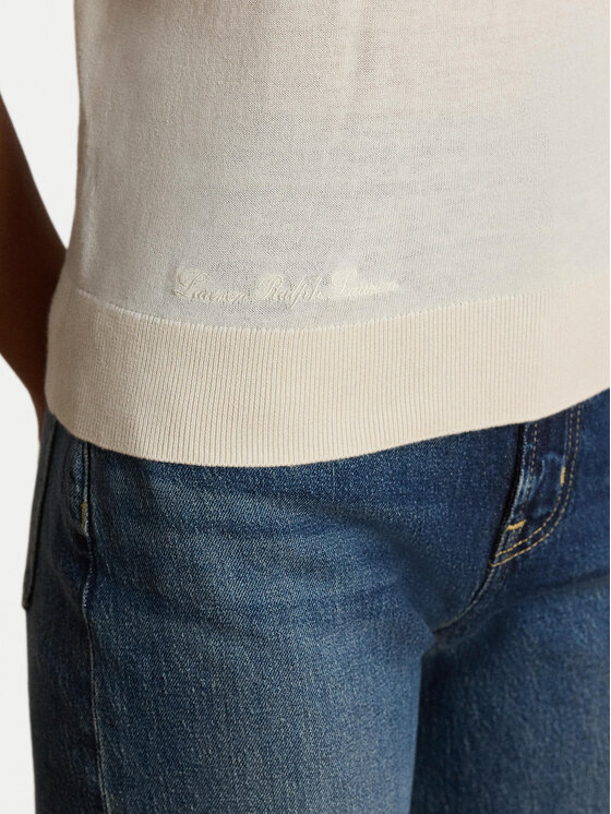 LAUREN RALPH LAUREN LAUREN RALPH LAUREN Camiseta 200P14055500 Crema Regular Fit
