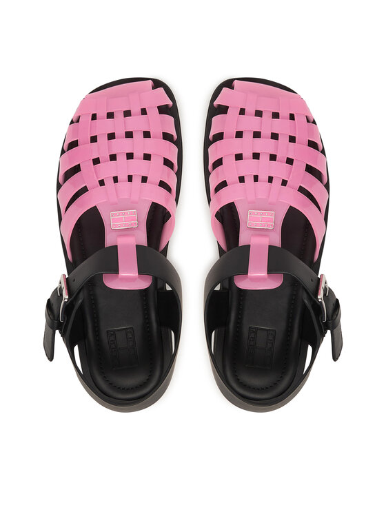 Tommy Jeans Sandales Tommy Jeans Tjw Jelly Fisherman Sandal EN0EN02949 Rozā
