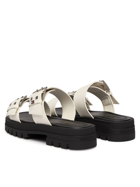 Tommy Jeans Natikače Tommy Jeans Tjw Buckle Straps Sandal EN02966 Krem