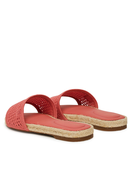 Tommy Hilfiger Еспадрили Tommy Hilfiger Knit Mesh Espadrille Flat Sandal FW0FW08744 Коралов