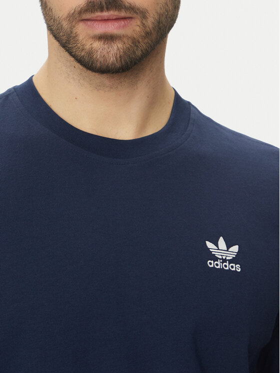 adidas adidas Majica Trefoil Essentials JC9989 Mornarsko modra Regular Fit
