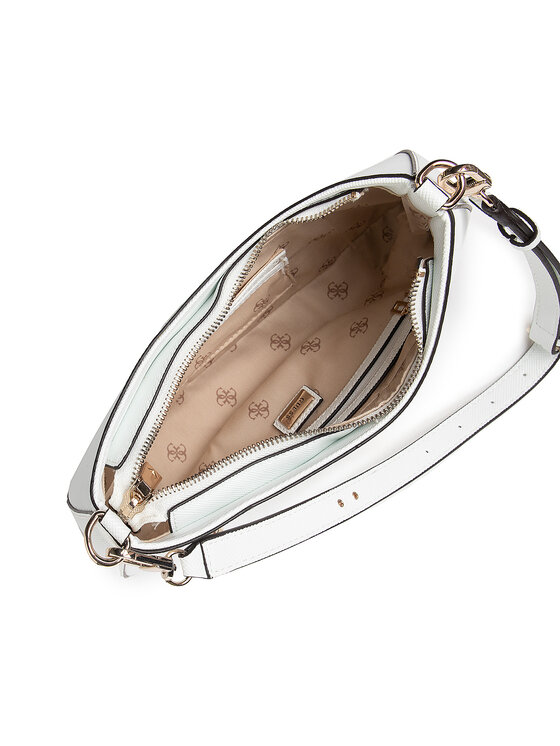 Guess Дамска чанта Guess Alexie Top Zip Shoulder Bag HWVG84 16180 Бял