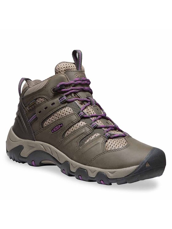 Keen Trekkingi Keen Koven Mid Wp Bungee 1024027 Brązowy