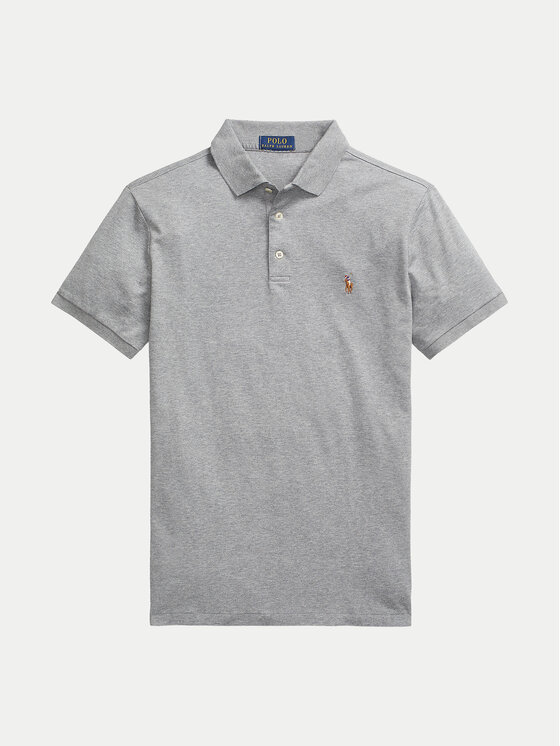 Polo Ralph Lauren Polo Ralph Lauren Поло 710713130007 Сірий Custom Slim Fit