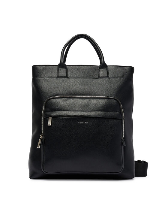 Calvin Klein Geantă Calvin Klein Raised Tote LV04D3494G Negru