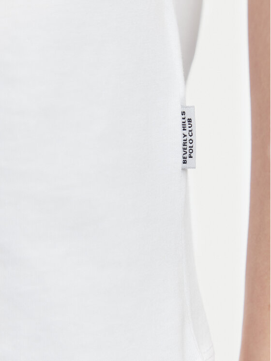 Beverly Hills Polo Club Beverly Hills Polo Club Camiseta P-SS26W-TS516518 Blanco Regular Fit