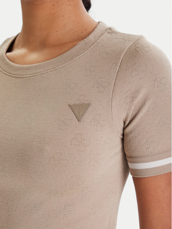 Guess Guess Camiseta V6RP02 Z4692 Beis Slim Fit