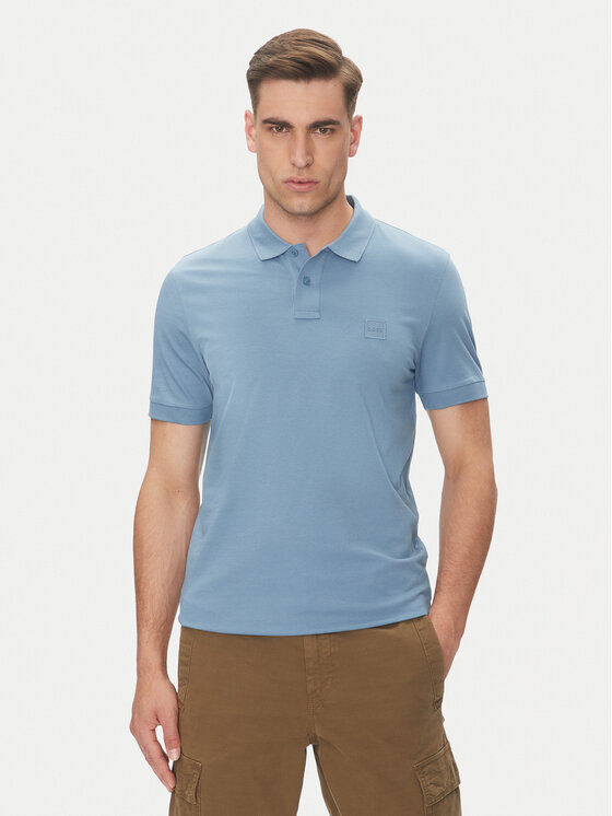 BOSS BOSS Polo majica Passenger 50507803 Modra Slim Fit