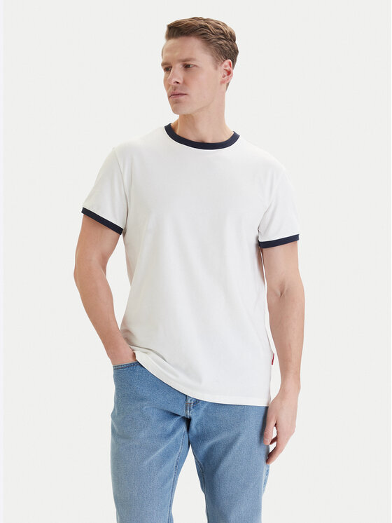Americanos Americanos Camiseta W126-AMMTS-1019-19X Blanco Regular Fit