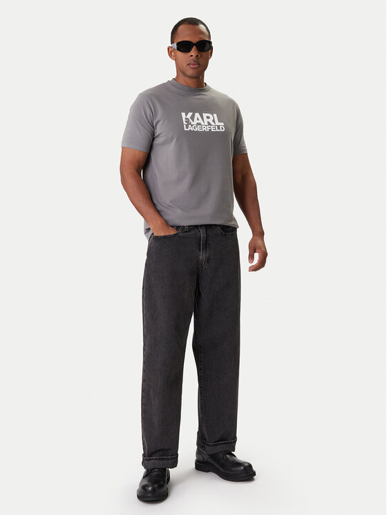 KARL LAGERFELD KARL LAGERFELD Camiseta 755780 561235 Gris Regular Fit