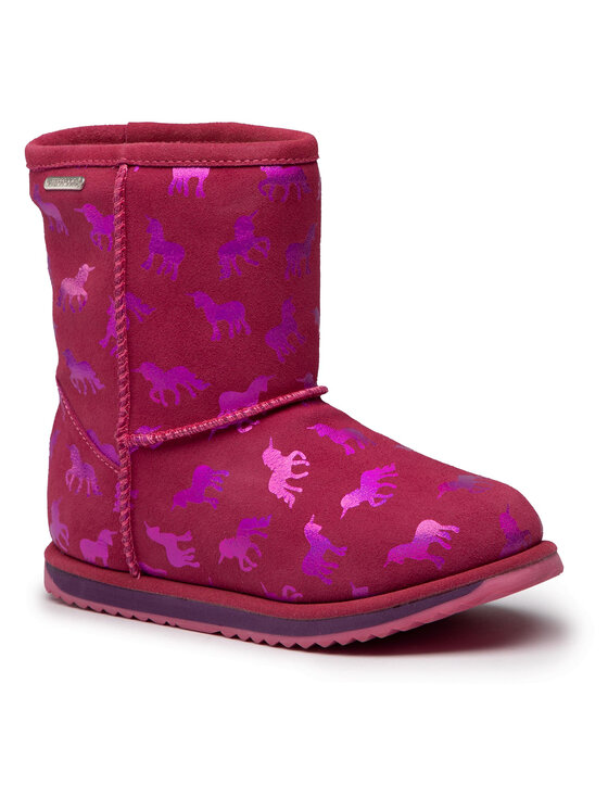 EMU Australia Botas de nieve EMU Australia Rainbow Unicorn Brumby K12373 Rosa