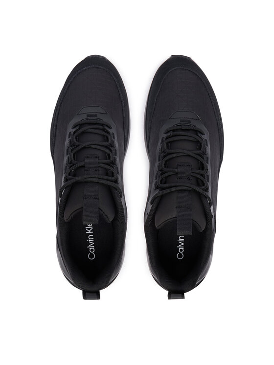 Calvin Klein Sneakersy Calvin Klein Light Eva Runn Laceup Aop HM0HM02343 Černá