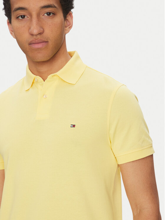 Tommy Hilfiger Tommy Hilfiger Polo majica 1985 MW0MW17770 Rumena Regular Fit