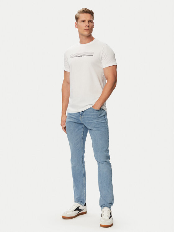Karl Lagerfeld Jeans Karl Lagerfeld Jeans Camiseta B3M17001 Blanco Slim Fit
