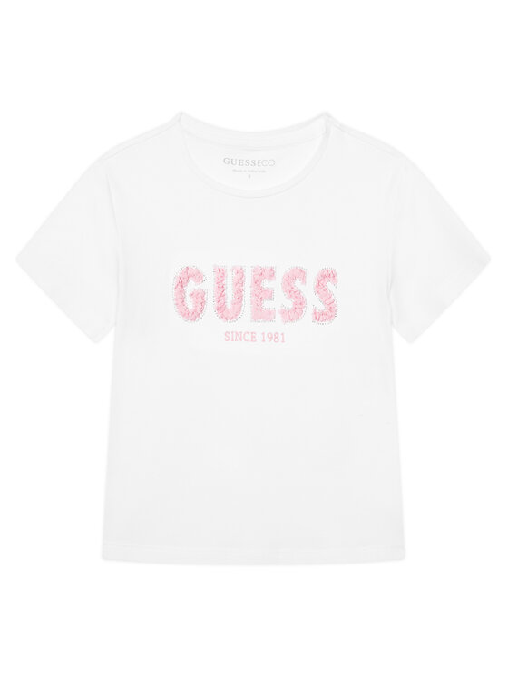 Guess Guess Футболка J6RI24 K6YW4 Білий Regular Fit