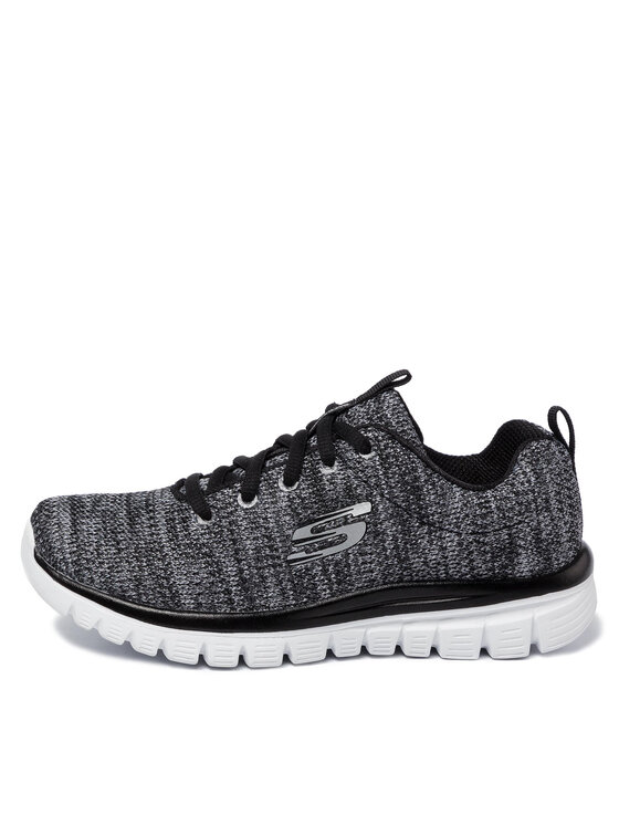 Skechers Снікерcи Skechers Twisted Fortune 12614/BKW Сірий
