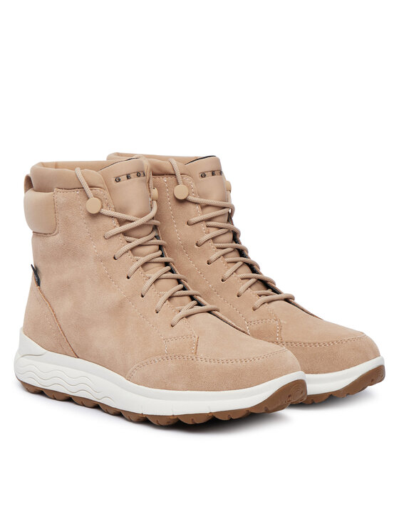Geox Schnürschuhe Geox D Spherica 4X4 B Abx D6626B 2211 C5018 Beige