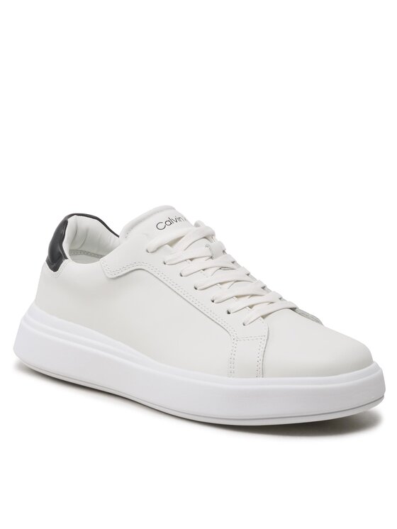 Calvin Klein Sportcipők Calvin Klein Low Top Lace Up Lth HM0HM01016 Fehér
