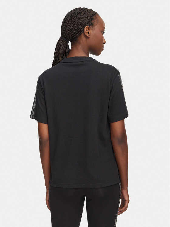adidas adidas Camiseta Seasonal Essentials Animal Print 3-Stripes KH1550 Negro Regular Fit