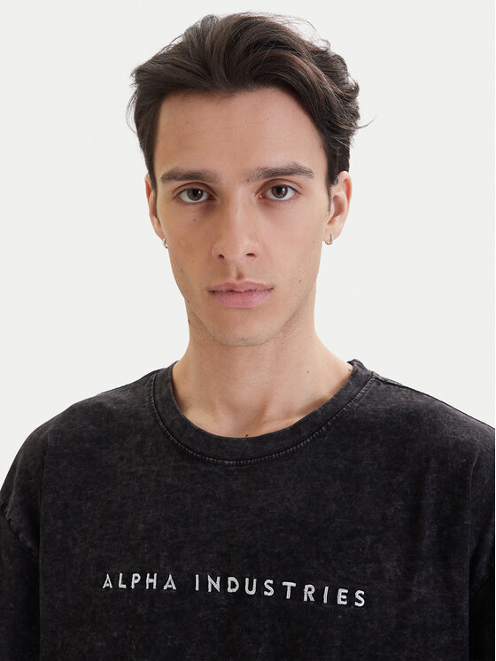 Alpha Industries Alpha Industries Camiseta Acid Logo 258519 Negro Regular Fit