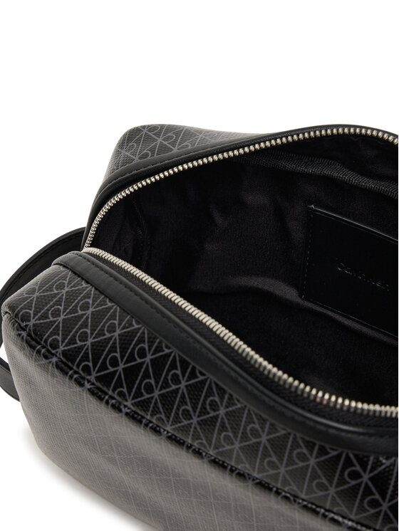 Calvin Klein Pochette per cosmetici Calvin Klein Coated Dopp Kit LV04D1082G Nero