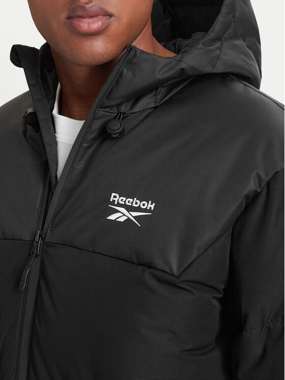 Reebok Reebok Žieminė striukė RCC00084 Juoda Regular Fit