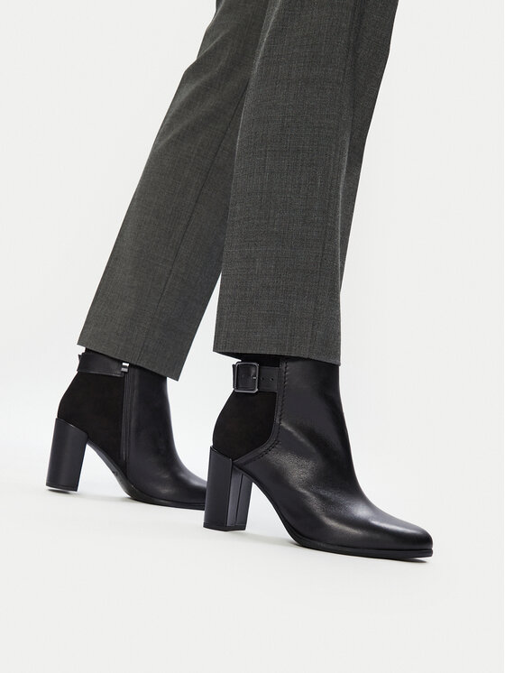 Clarks Ботильйони Clarks Freva 85 Buckle 26174749 Чорний