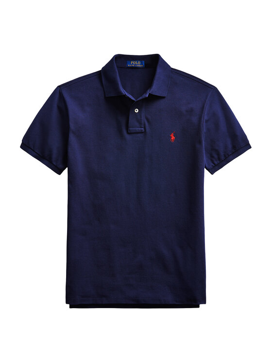 Polo Ralph Lauren Polo Ralph Lauren Поло Core Replen 710795080 Cиній Slim Fit