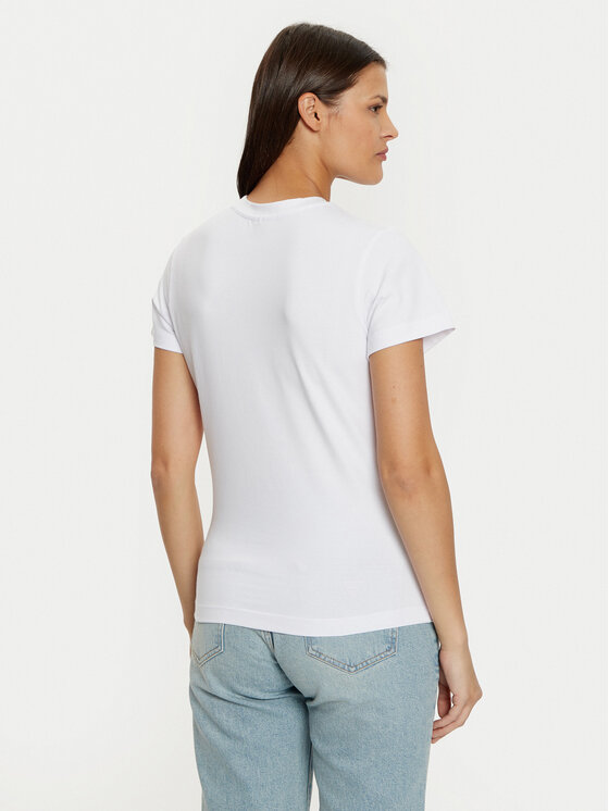 Guess Guess Majica V4YI21 KCDH1 Bela Slim Fit