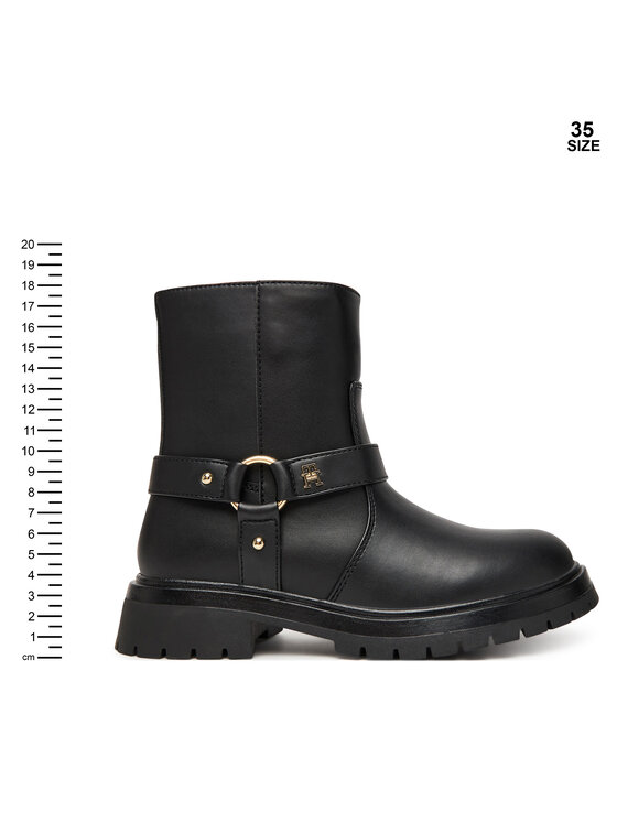 Tommy Hilfiger Botki Tommy Hilfiger T3A5-34021-1355999 Czarny