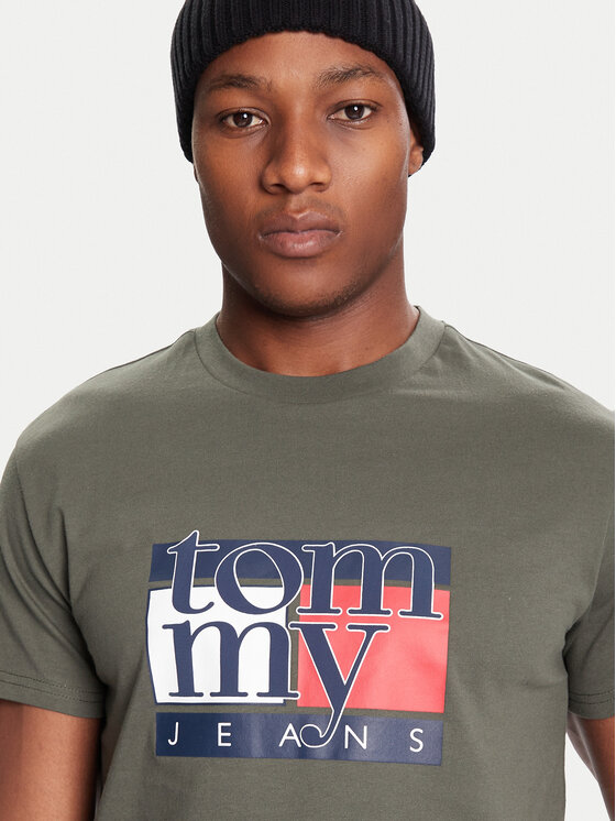 Tommy Jeans Tommy Jeans Camiseta DM0DM21977 Caqui Regular Fit