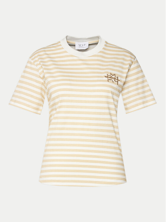 MVP Wardrobe MVP Wardrobe Marškinėliai MVPE4TS110.0JE0125 Smėlio Classic Fit