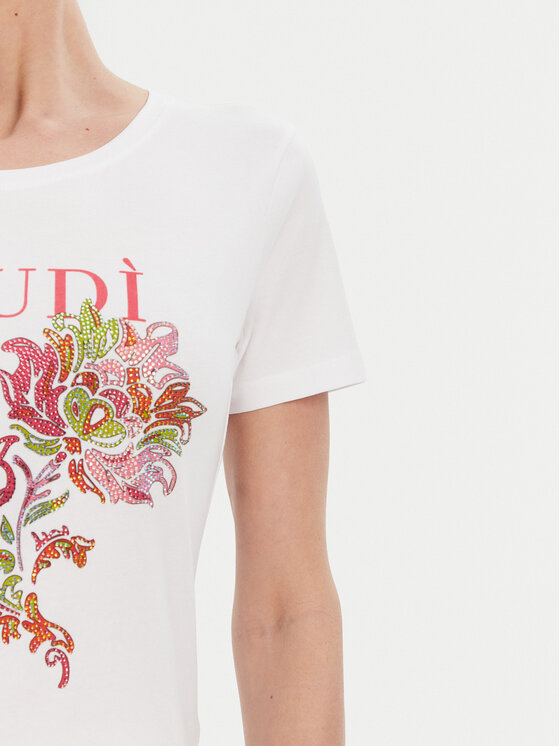 Gaudi Gaudi Футболка 511BD64036 Білий Regular Fit