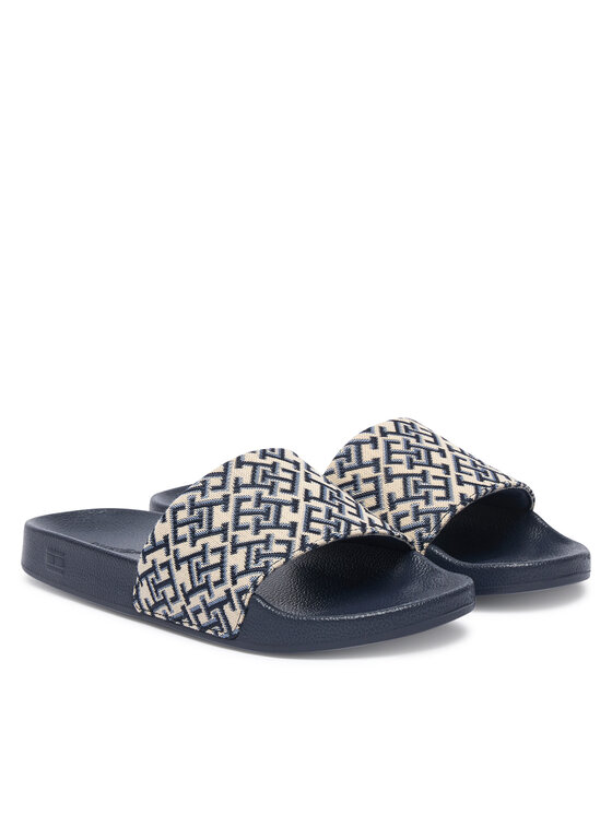 Tommy Hilfiger Papucs Tommy Hilfiger Monogram Pool Slide FW0FW09423 Sötétkék