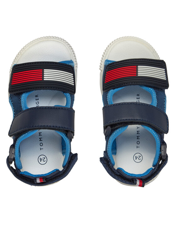 Tommy Hilfiger Sandale Tommy Hilfiger Velcro T1B2-33420-1591 S Tamnoplava