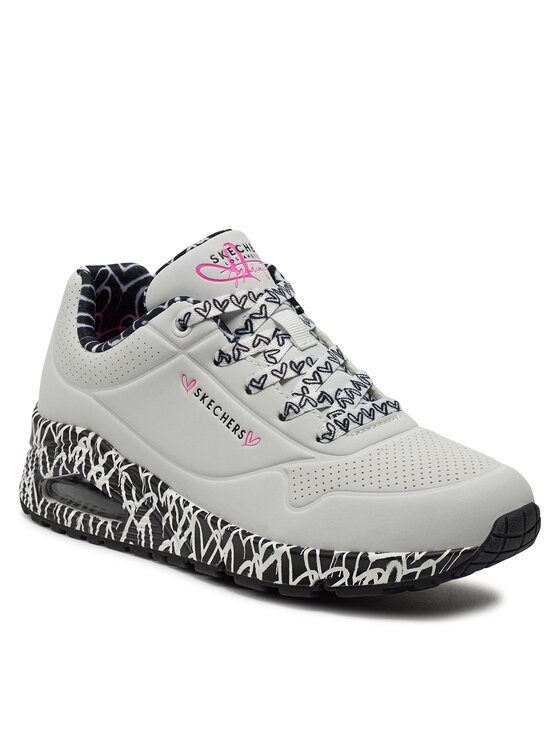 Sneakers Skechers Loving Love 155506/WBK Alb | Epantofi.ro