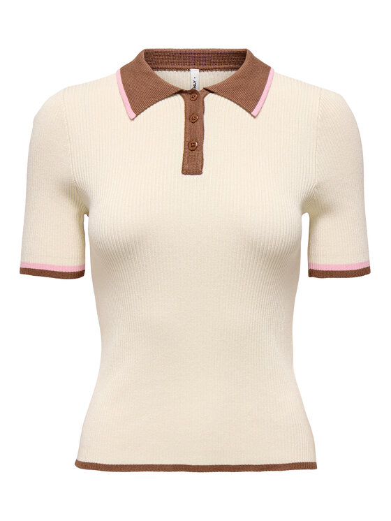 ONLY ONLY Polo Meddi 15363165 Beis Slim Fit