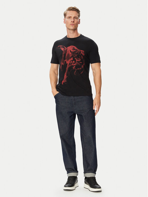 HUGO HUGO Camiseta Daffilo 50568689 Negro Regular Fit
