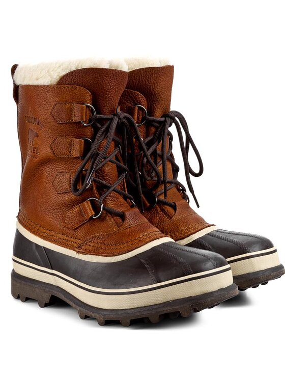 Sorel Škornji za sneg Sorel Caribou Wool NM 1481-256 Rjava