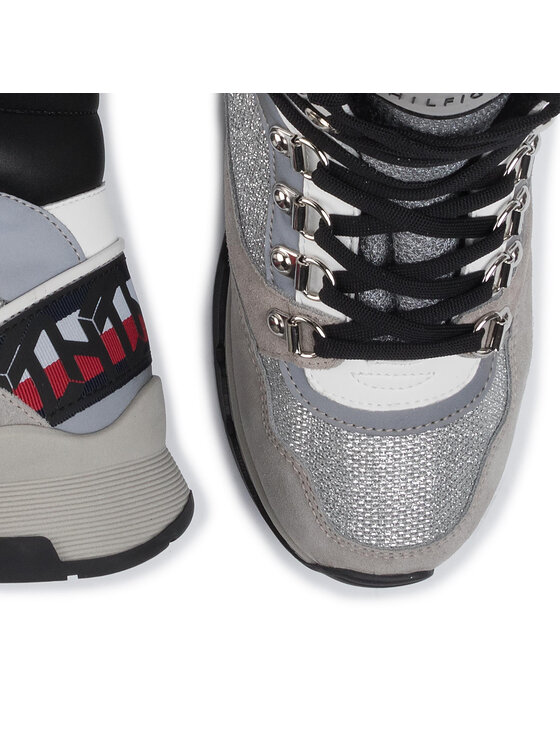 Tommy Hilfiger Sneakers Tommy Hilfiger Tommy Sparkle Sporty Boot FW0FW04635 Gri