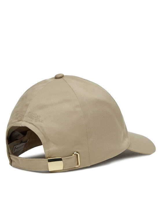 Tommy Hilfiger Gorra con visera Tommy Hilfiger Elevated Chic Soft Cap AW0AW17138 Beis