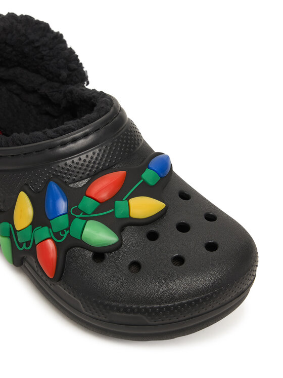 Crocs Šľapky Crocs Clsc Lined Holiday Lights 212026 Čierna