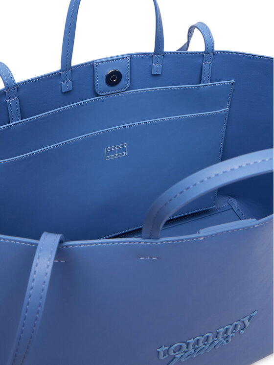 Tommy Jeans Geantă Tommy Jeans Tjw Must Tote AW0AW19051 Albastru deschis
