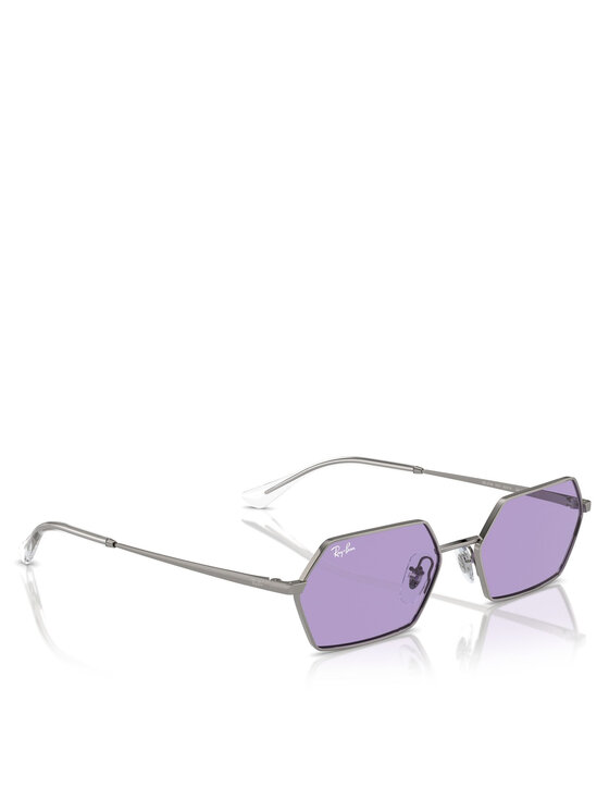 Ray-Ban Sluneční brýle Ray-Ban Yevi Bio Based 0RB3728 004/1A Stříbrná