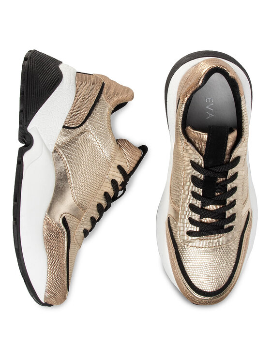 Eva Minge Sneakers Eva Minge EM-18-07-000632 Auriu