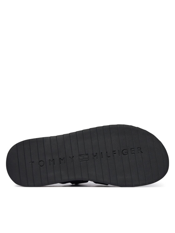 Tommy Hilfiger Klapki Tommy Hilfiger Adjustable Premium Suede FM0FM05774 Granatowy