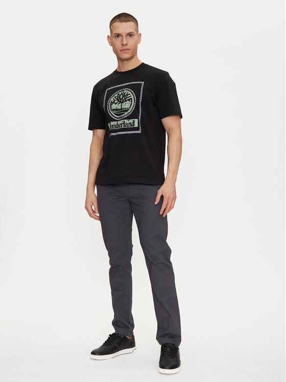 Timberland Timberland Футболка TB0A6DHD Чорний Regular Fit